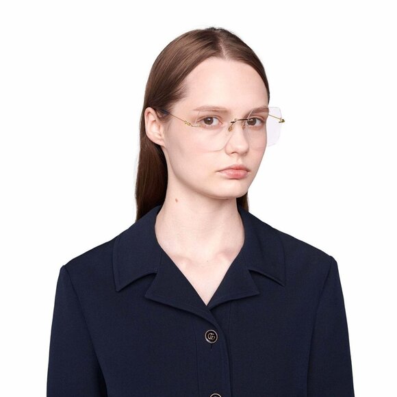 NEW GUCCI EYEGLASSES GG0683O 002 WOMEN EYEWEAR - Picture 3 of 14